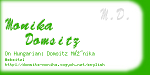 monika domsitz business card